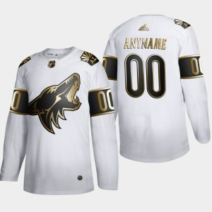 Arizona Coyotes Trikot Benutzerdefinierte #00 NHL Golden Edition Weiß Authentic